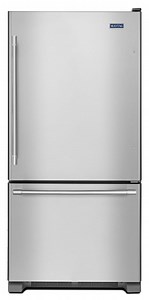 Maytag 19 Cu. Ft. Bottom Mount Refrigerator 30-Inch Wide in Fingerprint Resistant Stainless Steel - MBF1958FEZ