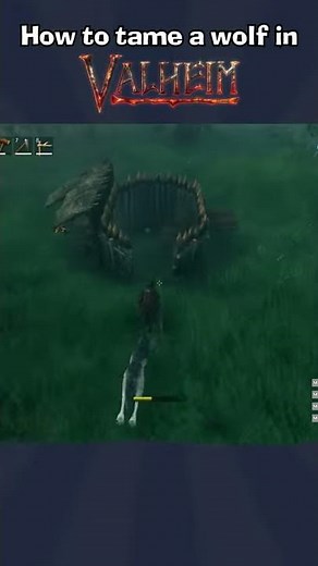 How to Tame a Wolf in Valheim in 1 Minute 🐺 #Shorts