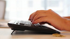 Fast typing on a black keyboard - Free Stock Video Footage | Coverr