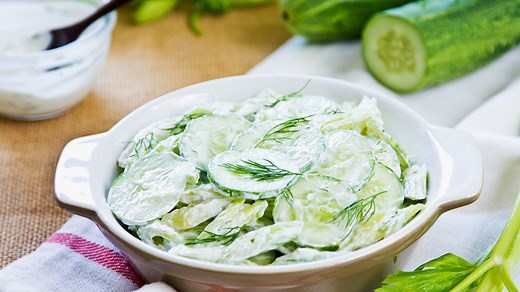 Recette Salade de concombre au yaourt