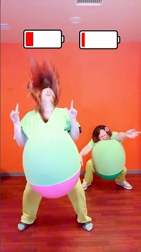 Angry Mark Balloon Popping Dance Challenge I inflated a giant balloon suit and tried singing 25 #...
