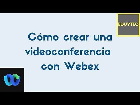 Cómo crear una videoconferencia con Webex