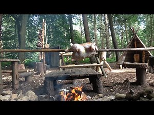 Campfire Chicken on a Spit