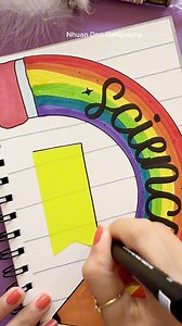 Easy DIY Science Front Page #frontpage #nhuandaocalligraphy | Nhuan Dao Calligraphy