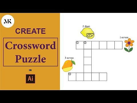 How to create a crossword puzzle in Adobe illustrator | puzzle worksheets