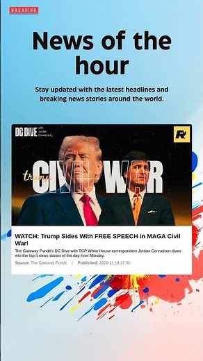 Breaking News: WATCH: Trump Sides With FREE SPEECH in MAGA Civil War! #War