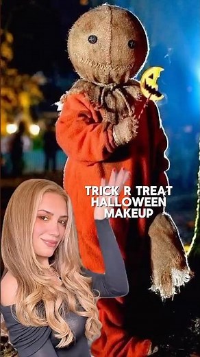Trick R Treat 🍭🖤🎃 Sam Halloween Makeup Look
