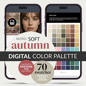 Soft Autumn Color Palette – Digital Swatches for Phone • 70 Colors (muted Autumn, PDF Download) - Etsy