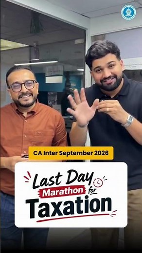 CA Inter Sept'26: Taxation Last Day Marathon! 🚀 Target 80+ Marks! | Vsmart Academy