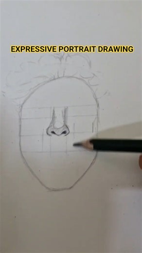 EXPRESSIVE PORTRAIT DRAWING #askarts_25 #drawing #art #pencilart #drawingtutorial #sketch #shorts
