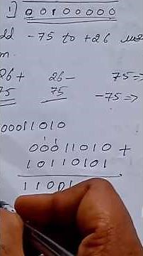 2's complement arithmetic, addition using 2's complement