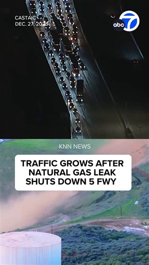 UPDATE: CHP confirmed the 5 Freeway was reopened in both directions around 8:45 p.m. ---- Drivers were stranded on the 5 Freeway on Saturday night after a natural gas leak in Castaic left all northbound and southbound lanes shut down. The gas has since been shut off, but a shelter-in-place was issued for nearby residences, including the Charley Canyon, Hilcrest and Wayside communities. | ABC7