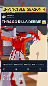 THRAGG KILLS DEBBIE 😱☠️ | #invincible #edit #amv #anime
