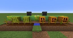 Fully Automatic AFK Melon & Pumpkin Farm Minecraft Map