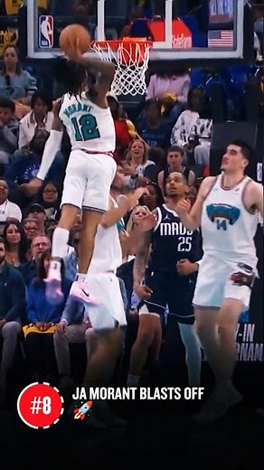 Top 100 Dunks of 2024-25: No. 8 Ja Morant Blasts Off 🚀💥