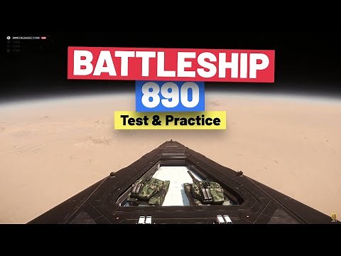 "Space Battleship 890" - Testing & Practice: The Best Use For Your 890 Jump | Star Citizen 4.3 [4k]