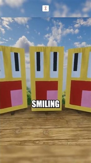 How to Make a Smiling Face Banner in Minecraft #minecraft #minecrafttutorial #minecraftbeauty