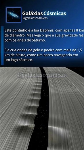 A Lua de 8km que Cria Ondas GIGANTES em Saturno 🪐 #curiosidades #mistérios