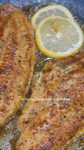 Catfish filets Salt, pepper, basil, thyme, lemon, butter😋 #yum #dinner | Big Mommas Kitchen