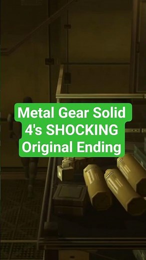 Metal Gear Solid 4's SHOCKING Original Ending
