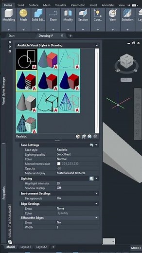 3D Ramp with concrete texture in AutoCAD #tutorial #shorts #tutorial #autocad #autodesk #autocad2d