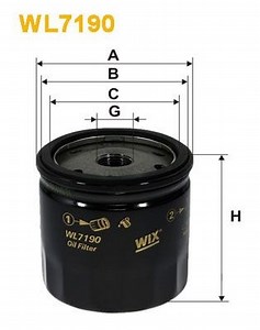 WL7190 WIX FILTERS Oil filter M18x1.5, Spin-on Filter | AUTODOC price and review