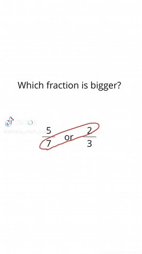 Easy way to compare fractions ⭐️ Always make math simple ✅️ #fraction #math #maths #mathematics #mathtrick #gcse #mathtutor #mathhack #tutor #studytips #mathteacher #mathtok #edutok #viral #fyp