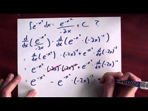 What is an antiderivative for e^(-x^2)? - Week 10 - Lecture 8 - Mooculus
