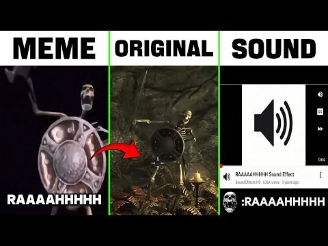 Skeleton Shield Original vs Meme vs Original Sound