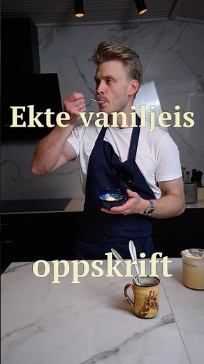 Oppskrift på ekte vaniljeis 👇🍨
