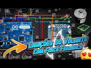 4.0 - Connections on the Arduino LEONARDO Board | Homemade Steering Wheel with FORCE FEEDBACK - H...
