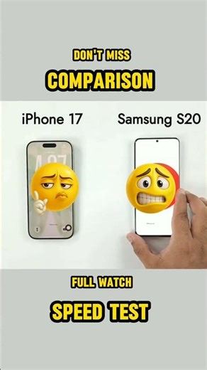 Speed Test Showdown: Next-Gen Apple vs Past-Gen Samsung. The results are shocking!#shorts