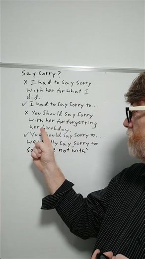 Do You Make This Common Error with the Term Say Sorry? Many Do - English Tutor Nick P