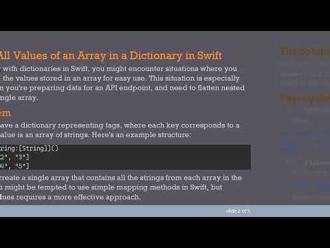 How to Merge All Values of an Array in a Dictionary in Swift