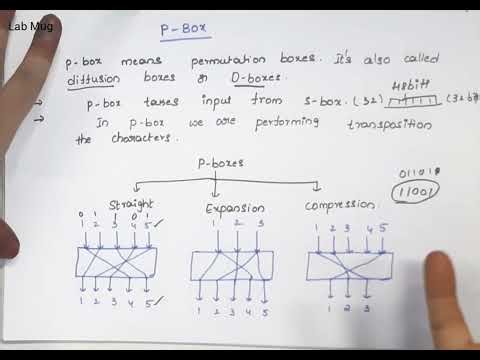 P- Box working with clear example in DES || Cryptography and Network Security