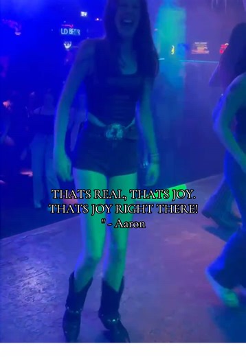 Find yourself those friends that get excited over seeing you have a genuine smile on your face even if just for a moment. 🗺️: @Cook County Saloon 💃: @imapaigeofabook 🎙️: @western.aaron 🎥: @Kassie 🎵: @Midland #mrlonely #fyp #linedance #linedancersoftiktok #findyourpeople