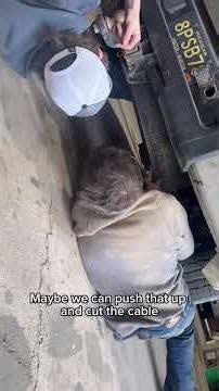 Putting a new fuel modular in a 2008 Chevy Silverado but spare tire is in the way😮 #chevypickups