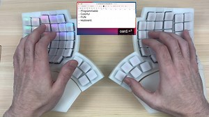 Glove80 Wireless Contoured Keyboard Typing Test