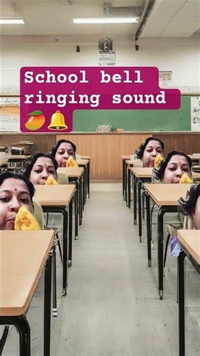 School bell ringing sound 🥭😋🔔 # school # school bell # bells # sound @ kamalsaha aec
