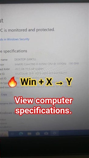 Win + X + Y Trick | Check Your Computer Specifications in Seconds 💻⚡