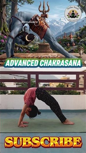 Advanced Chakrasana | Shiva Pose | Yoga Challenge💪 #shorts #yogashorts #advancedyoga #chakrasana
