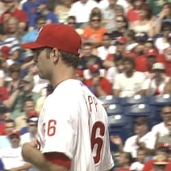 Happ's first career strikeout