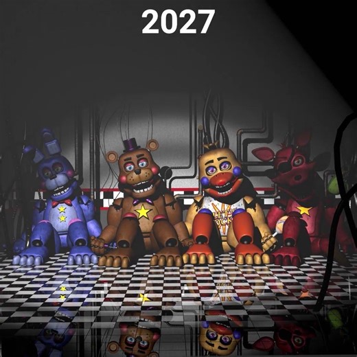 FNAF Rockstar Animatronics over the years