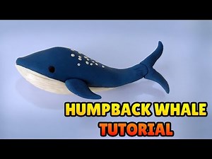 🔴 DIY How to Make HUMPBACK WHALE - Polymer Clay, plastilina and Fondant Tutorial