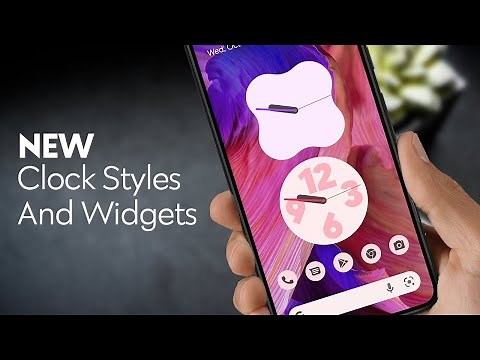 Android 12 New Clock Faces and Widgets | Google Clock 7.1