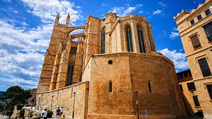 Grand stone church architecture