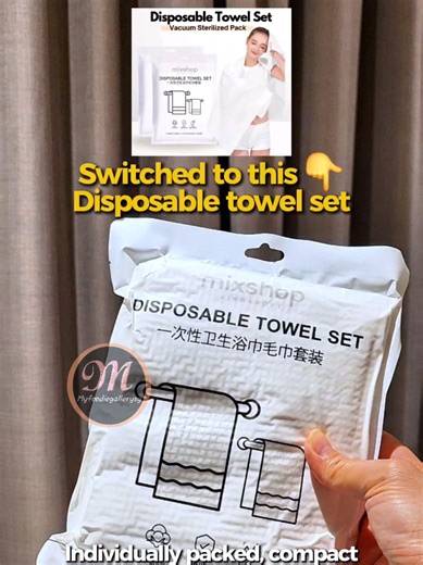 Travel made easier with disposable bath & face towels ✈️ Compact, convenient, and perfect for on-the-go use. Tap the yellow bag to check it out. #travelessentials #disposabletowel #towel #createtowin #tiktokshop