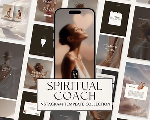 370  Spiritual Coach Canva Template for Instagram | Holistic Coaching Instagram Template | Holistic Wellness Coach Social Media | Life Coach - Etsy