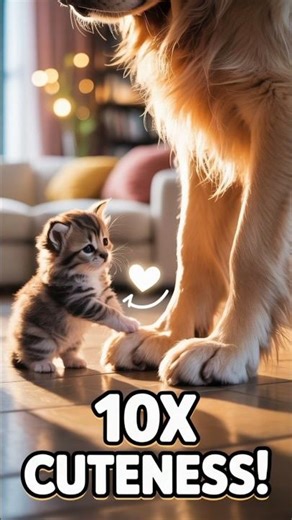 🇺🇸🐕‍🦺🐱 American Guide: New Kitten Meets Dog (No Fights!) #shorts