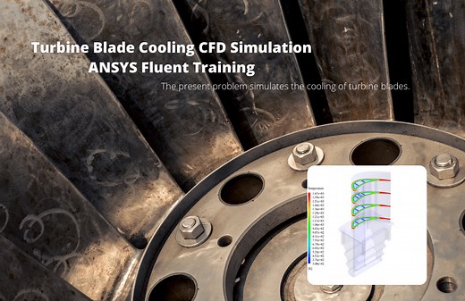 Turbine Blade Cooling CFD Simulation, ANSYS Fluent Training - MR CFD